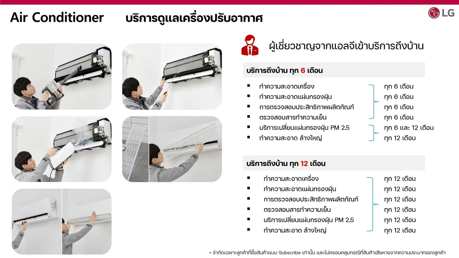 บริการดูแลผลิตภัณฑ์ LG - หน้า 12